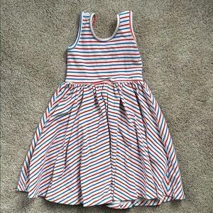 Alice + Ames Sleeveless Striped Dress - Red, Blue & White